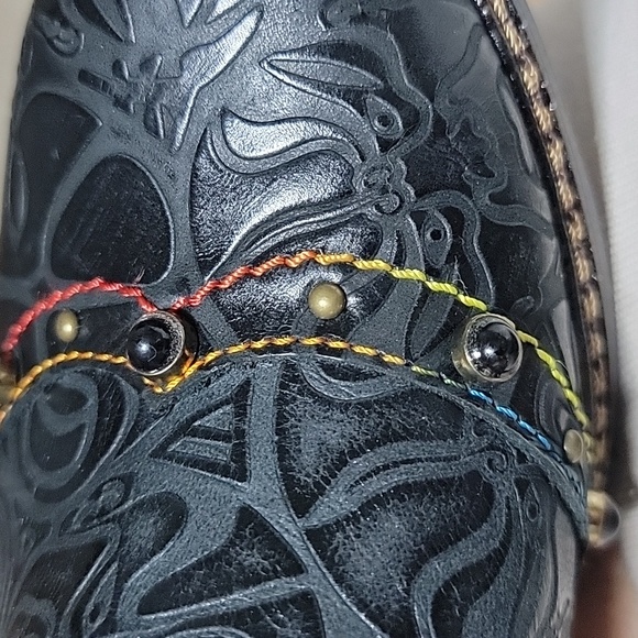 Womens Rare L’Artiste JULE leather boots sz. 8 Spring Step. Front lace, side zip - Picture 12 of 13